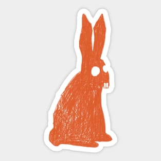 Red Rabbit Sticker